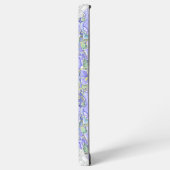 ハイビスカス&レースBLUE SAMSUNG GALAXYケース (左側面)