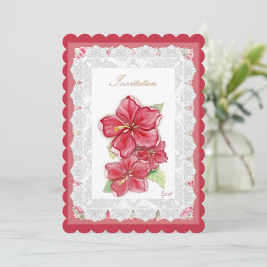 ハイビスカス&レースRED (スタンド正面)