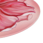 ハイビスカス&レースRED カッティングボード (角)