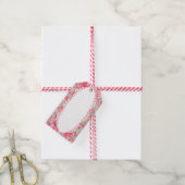 ハイビスカス&レースRED ギフトタグ (より糸付き)