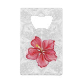 ハイビスカス&レースRED クレジットカード栓抜き (裏面)