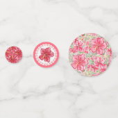 ハイビスカス&レースRED コンフェッティ (裏面)