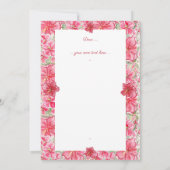 ハイビスカス&レースRED サンキューカード (裏面)