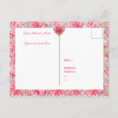 ハイビスカス&レースRED シーズンポストカード (裏面)