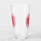 ハイビスカス&レースRED タンブラーグラス (左)