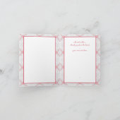 ハイビスカス&レースRED ノートカード (内部)