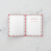 ハイビスカス&レースRED ノートカード (内部)