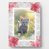 ハイビスカス&レースRED フォトプラーク (正面)