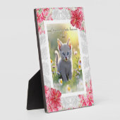 ハイビスカス&レースRED フォトプラーク (側面)