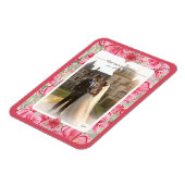 ハイビスカス&レースRED マグネット (左側)