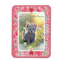 ハイビスカス&レースRED マグネット