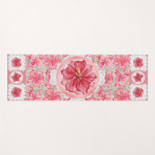 ハイビスカス&レースRED ヨガマット (正面(横))