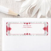 ハイビスカス&レースRED ラベル (インサイチュ)