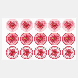 ハイビスカス&レースRED ラベル