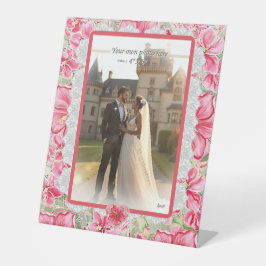 ハイビスカス&レースRED 台座サイン