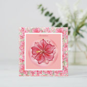 ハイビスカス&レースRED 招待状 (スタンド正面)