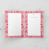 ハイビスカス&レースRED 招待状 (内部)