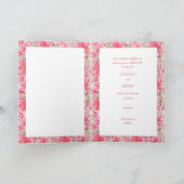 ハイビスカス&レースRED 招待状 (内部)