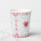 ハイビスカス&レースRED 紙コップ (裏面)