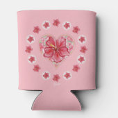 ハイビスカス&レースRED 缶クーラー (裏面)