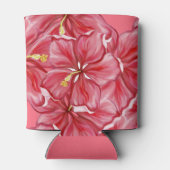 ハイビスカス&レースRED 缶クーラー (裏面)