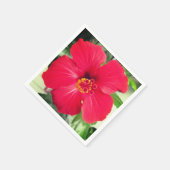 ハイビスカス・ローザ・シネンシスの紅花 スタンダードカクテルナプキン (角)