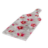 ハイビスカス – 中国のバラ花柄 カッティングボード (角)