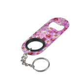 ハイビスカス – 中国のバラ花柄 キーホルダー栓抜き (裏面アングル)