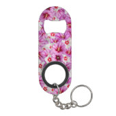 ハイビスカス – 中国のバラ花柄 キーホルダー栓抜き (裏面)