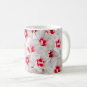 ハイビスカス – 中国のバラ花柄 コーヒーマグカップ (正面右)