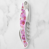 ハイビスカス – 中国のバラ花柄 ソムリエナイフ (裏面)