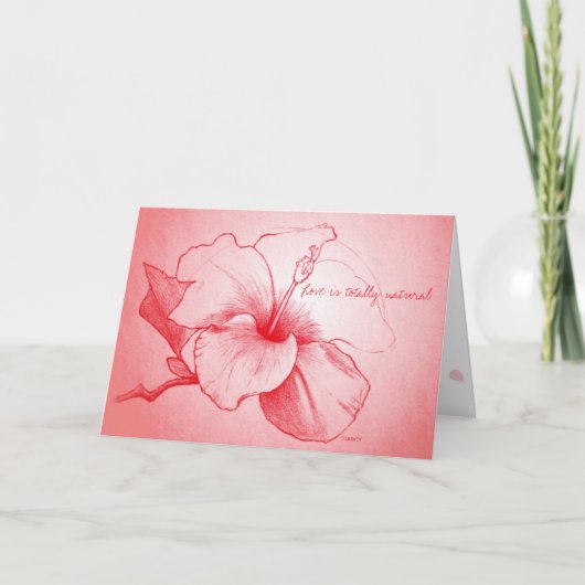 ハイビスカス 完全にナチュラル シーズンカード (正面)