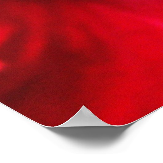 ハイビスカス（赤） ポスター (角)