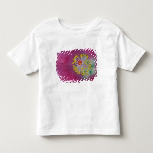 ハイビスカス(Hibiscus)のハイビスカス(Hibiscus)のクローズアップ トドラーTシャツ (正面)