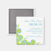 ハイビスカスDelight日付を保存 マグネット (正面/裏面)