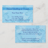 ハイビスカスmotif.blue to bc 名刺 (正面/裏面)