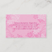 ハイビスカスmotif.pink to bc 名刺 (裏面)