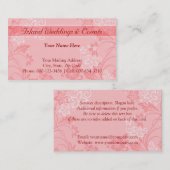 ハイビスカスmotif.red to bc 名刺 (正面/裏面)