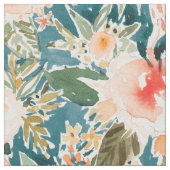 ハイビスカスNIGHTSWEATSの熱帯花柄 ファブリック (クローズアップ)