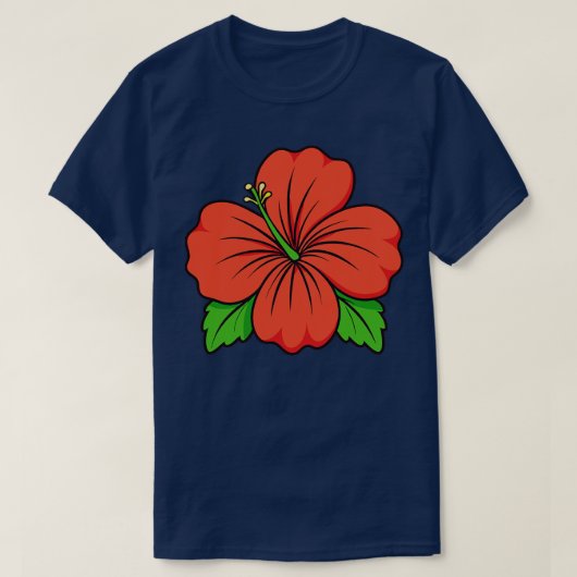 ハイビスカスTシャツ22 Tシャツ (デザイン正面)