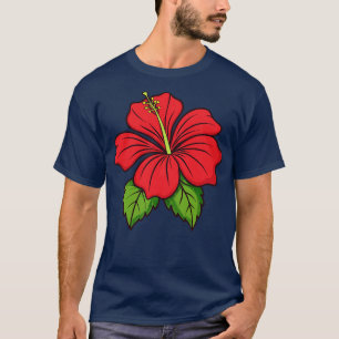 ハイビスカスTシャツ26 Tシャツ