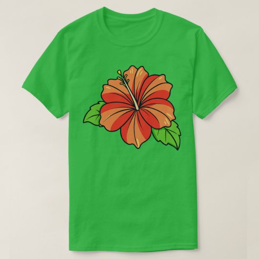 ハイビスカスTシャツ2 Tシャツ (デザイン正面)