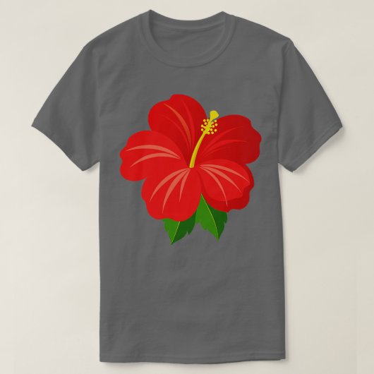ハイビスカスTシャツ3 Tシャツ (デザイン正面)