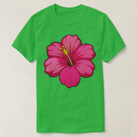 ハイビスカスTシャツ5 Tシャツ (デザイン正面)