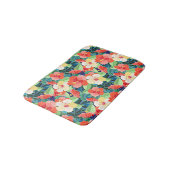 ハイビスカラフルカスパターン バスマット (アングル)