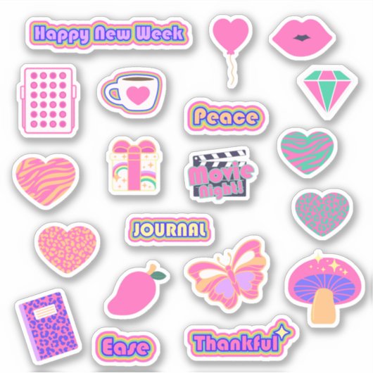 ハイビブカスタムカットビニールステッカーシートV3 シール (正面)