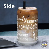 ハイビーブ私は前向きエネルギーされた水 ガラス缶