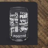 ハイビーブ私は前向きエネルギーされた水 ガラス缶