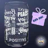 ハイビーブ私は前向きエネルギーされた水 ガラス缶