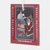 ハイビームズホリデイ ガラスオーナメント (正面左)